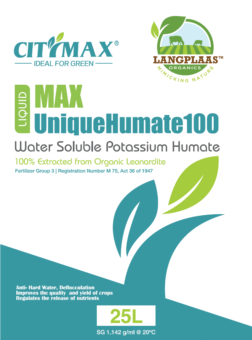 Max Unique Humate 100 Liquid 25L